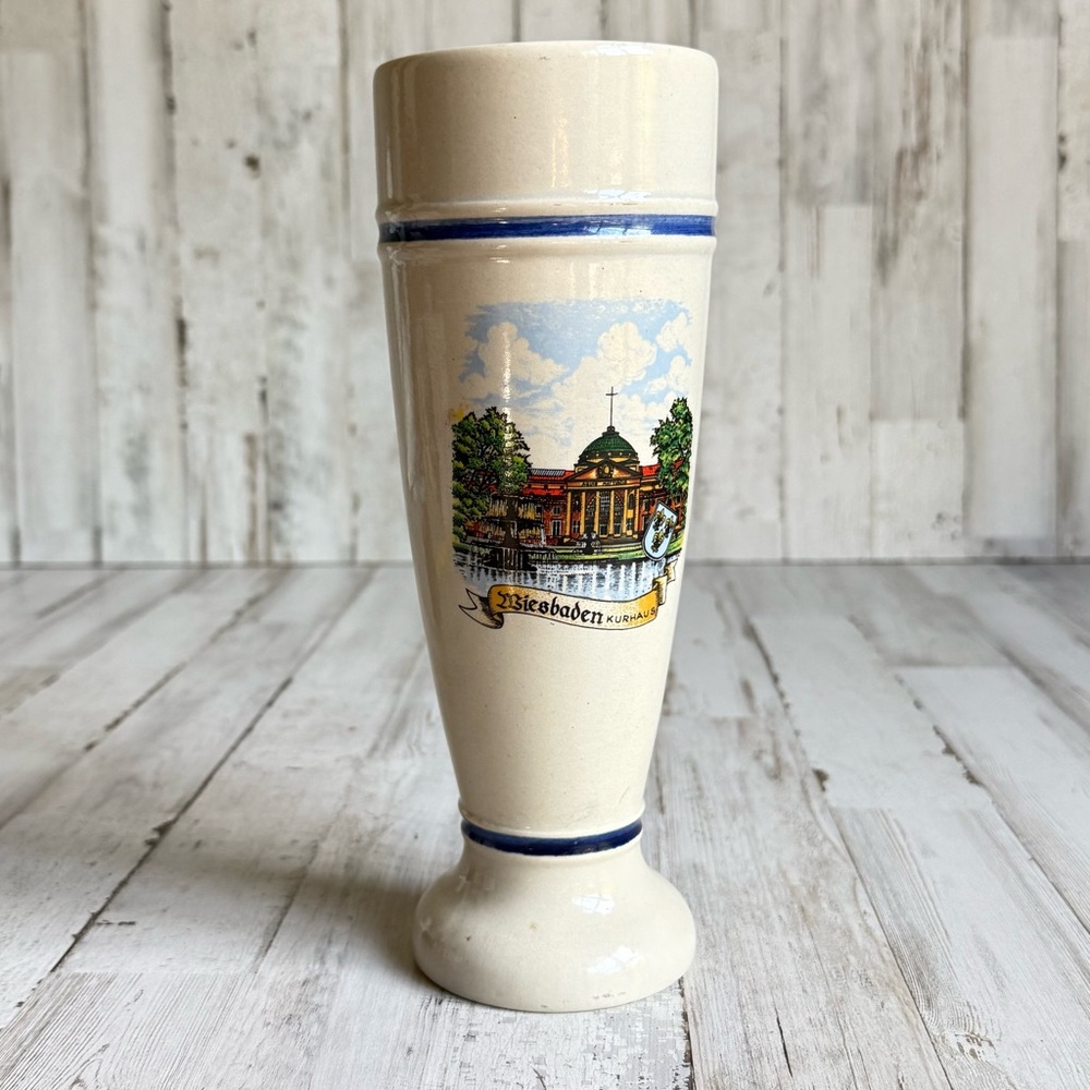Vintage Diesbaden KURHAUS hand painted German beer stein